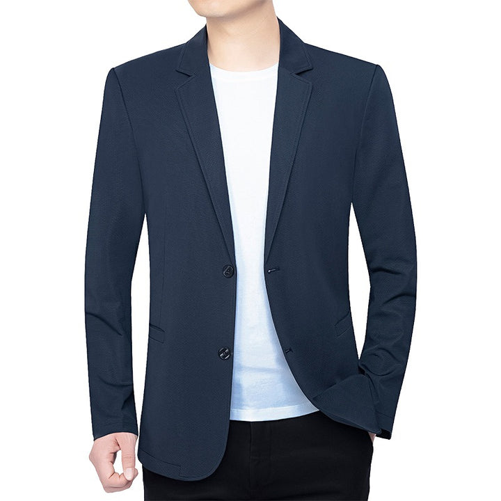Herren Blazer schlanker Schnitt Business-Casual mit atmungsaktivem Meshfutter und Stretch Drune