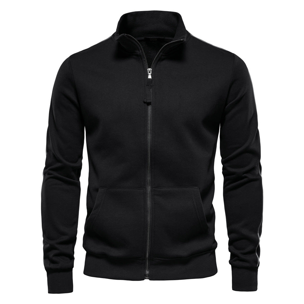 Herren Sportjacke mit hohem Kragen Drune
