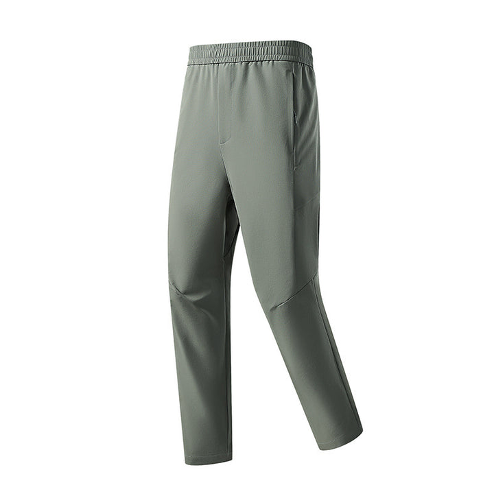 Herren Technische tapered Trainingshose mit elastischem Bund, 4‑Wege‑Stretch und Reißverschlusstaschen Drune