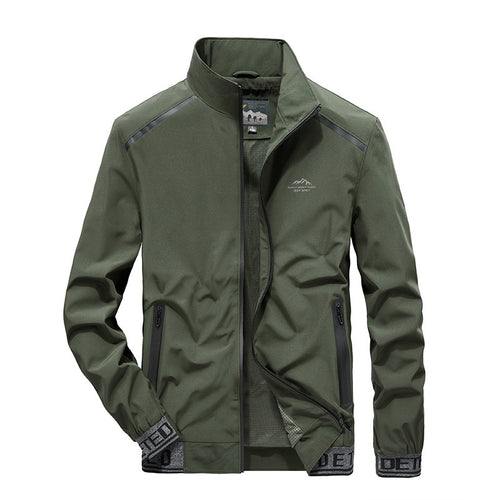 Herren Softshelljacke mit reflektierenden Einsätzen, wasserabweisenden Reißverschlusstaschen und hohem Stehkragen Drune