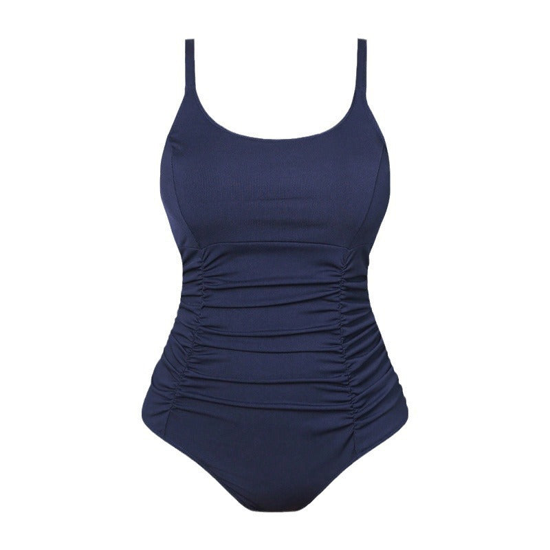 Damen Einteiliger Badeanzug mit raffinierten Rüschendetails Drune