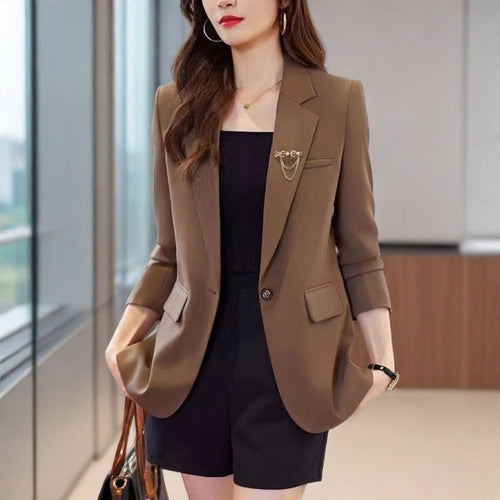 Damen modischer Blazer mit tailliertem Schnitt Drune