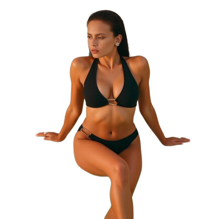 Damen Triangel-Bikini mit eleganter Schnallenakzent Drune