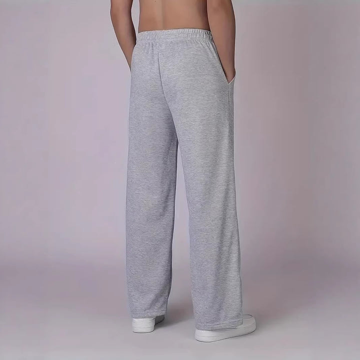 Herren nan Straight‑Leg Sweatpants aus French‑Terry mit elastischem Komfortbund und Kordelzug Drune