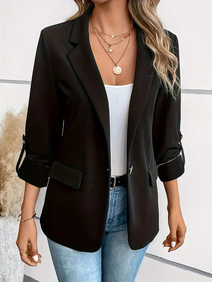 Damen eleganter Blazer mit modernem Schnitt und praktischen Taschen Drune