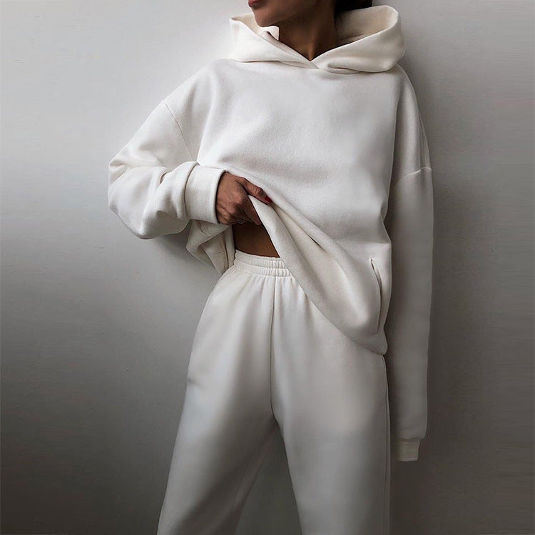 Damen Oversized Hoodie und Jogginghose Set Drune