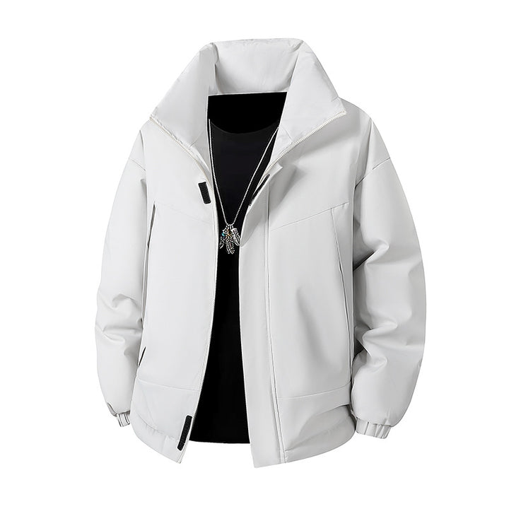 Herren Modische Übergangsjacke mit hohen Kragen Drune