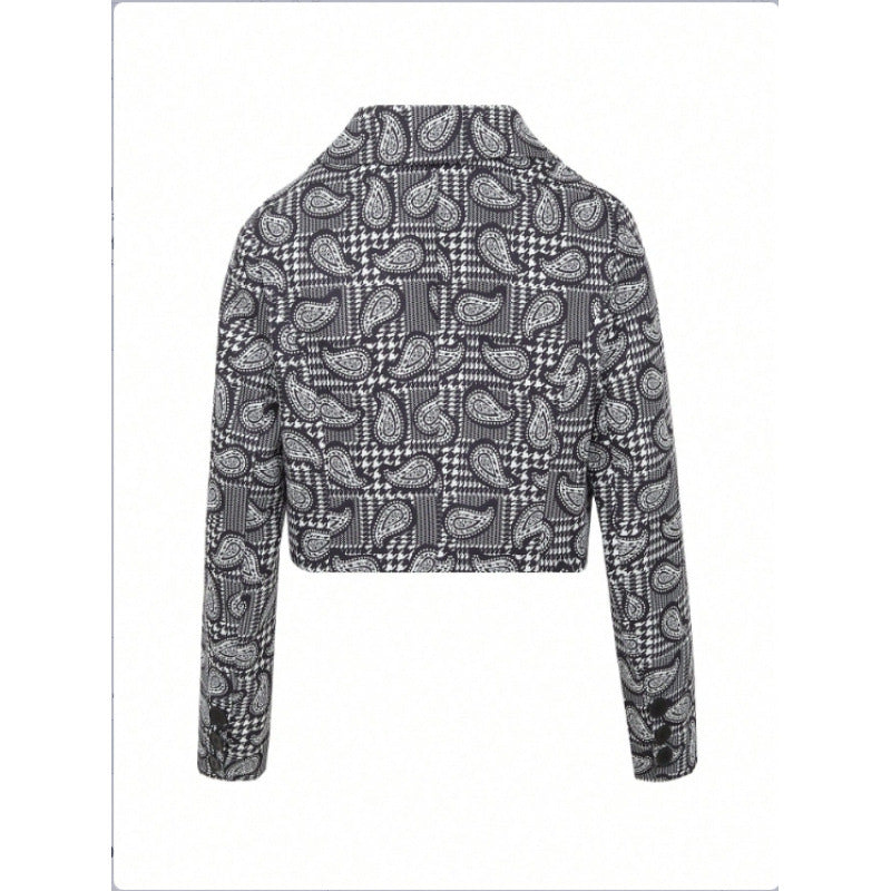 Damen Blazer mit modischem Paisleymuster und tailliertem Schnitt Drune