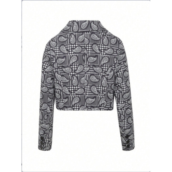 Damen Blazer mit modischem Paisleymuster und tailliertem Schnitt Drune