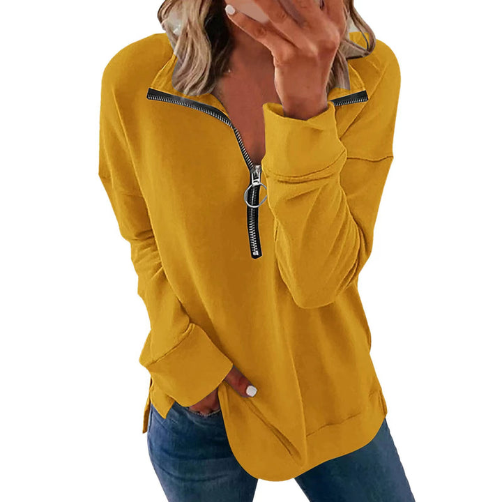 Damen Freizeitpullover mit stylischem Reißverschluss Drune