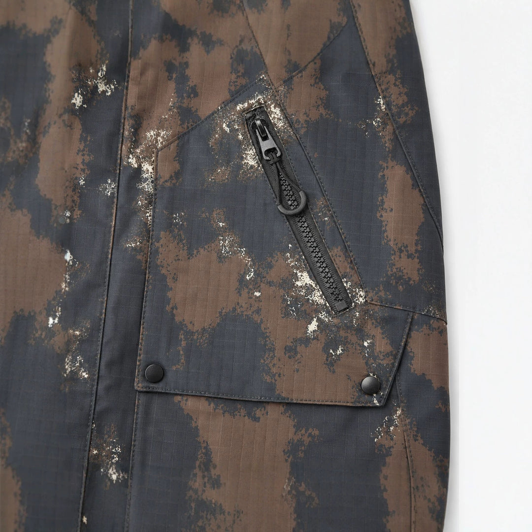 Herren Technischer Camouflage-Parka mit Kapuze und Ripstop-Außenmaterial Drune