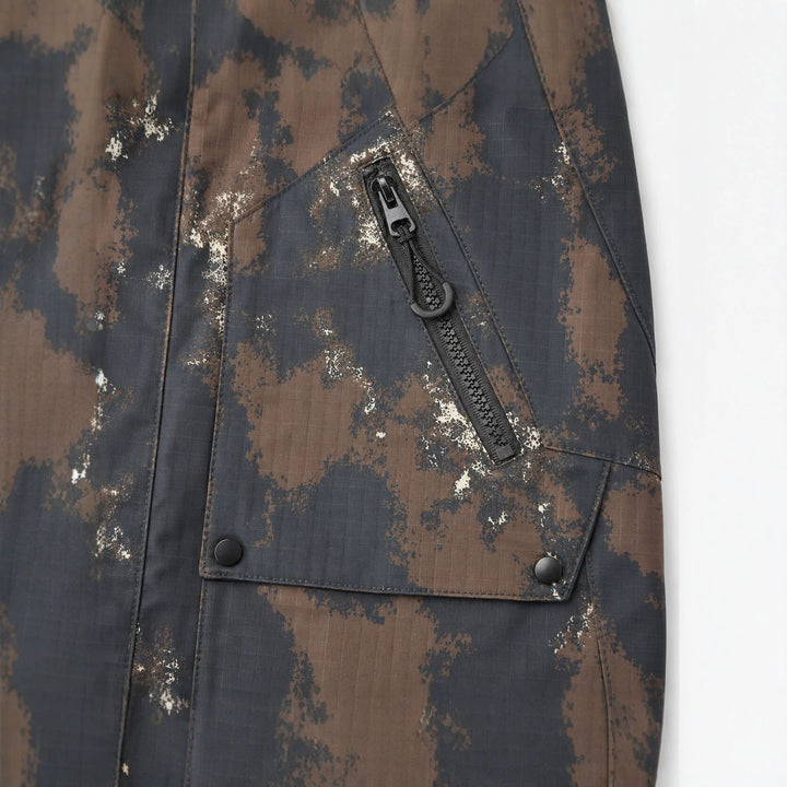 Herren Technischer Camouflage-Parka mit Kapuze und Ripstop-Außenmaterial Drune