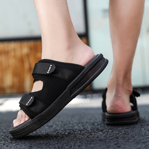 Damen Sportliche Badesandalen mit ergonomischem Klettverschluss und rutschfester Sohle Drune