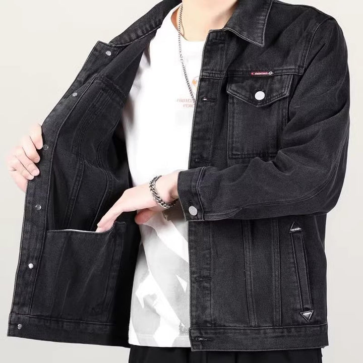 Herren Denimjacke im klassischen Design Drune