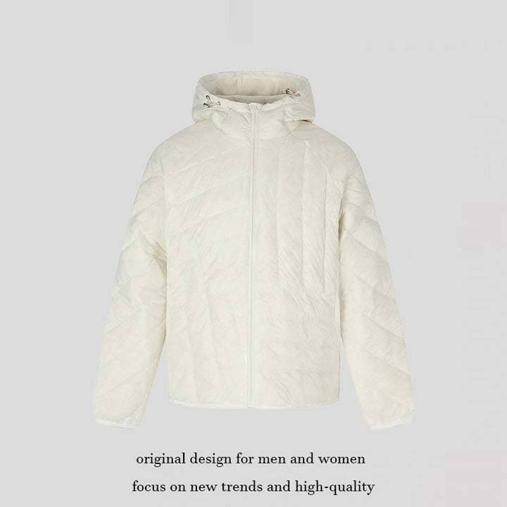 Damen Wattierte Oversize-Steppjacke mit Kapuze und geräuscharmem Mikrofaser-Außenmaterial Drune