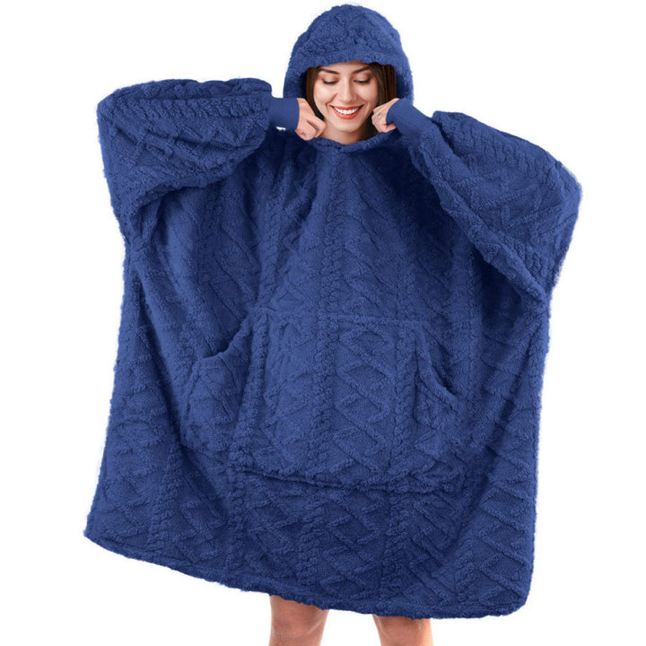 Damen Kuschelpullover mit Kapuze und praktischen Taschen Drune