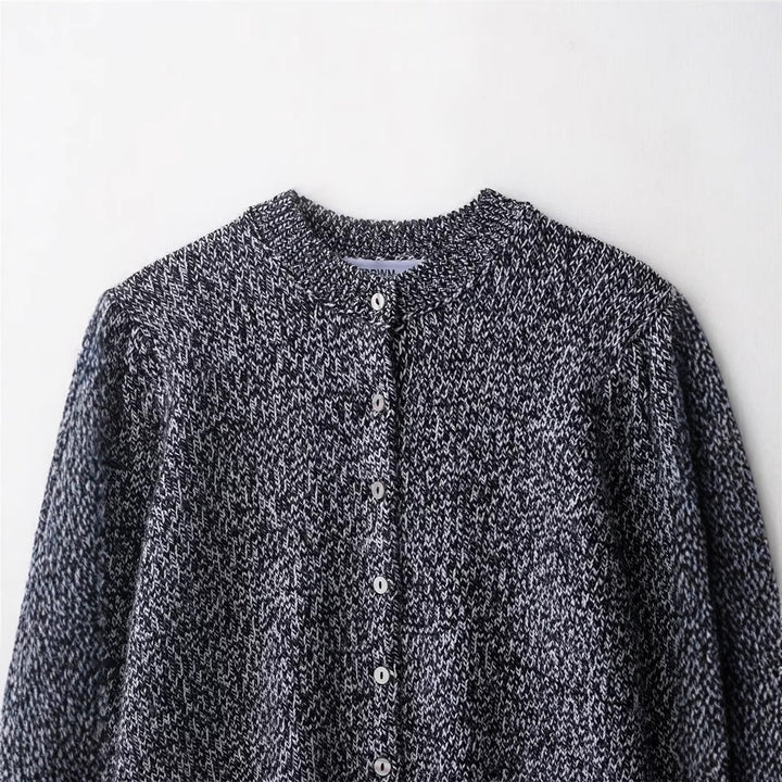 Damen Strickjacke mit Knopfverschluss und lässigen Raglanärmeln Drune