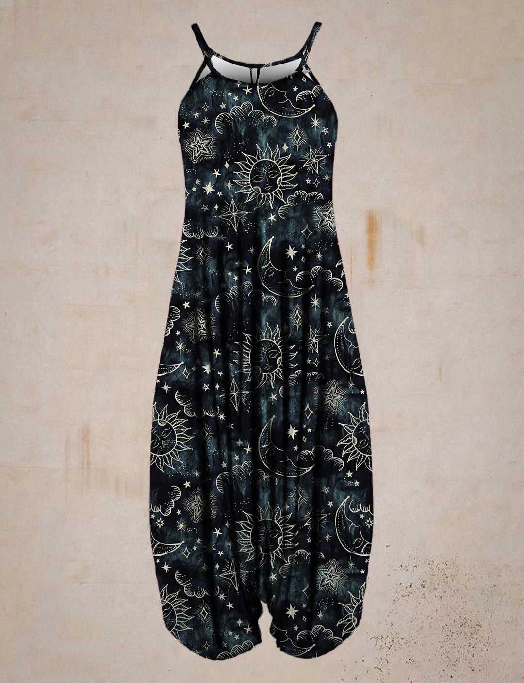 Damen Jumpsuit mit astrologischem Print Drune
