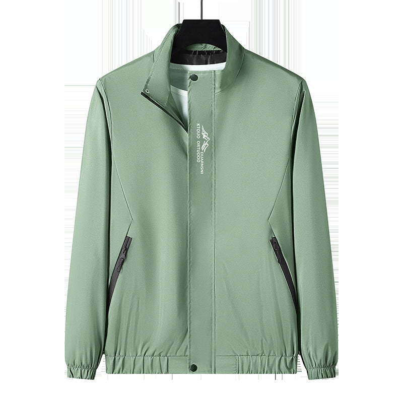 Herren Leichte Sportjacke mit hohem Kragen Drune