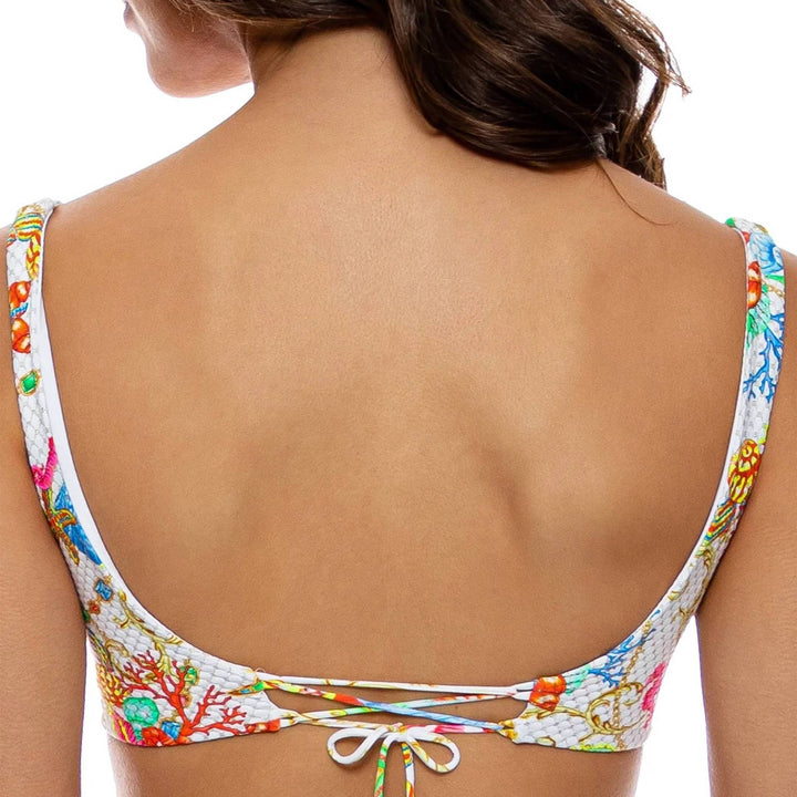 Damen Bikini mit floralem Design und verstellbaren Trägern Drune