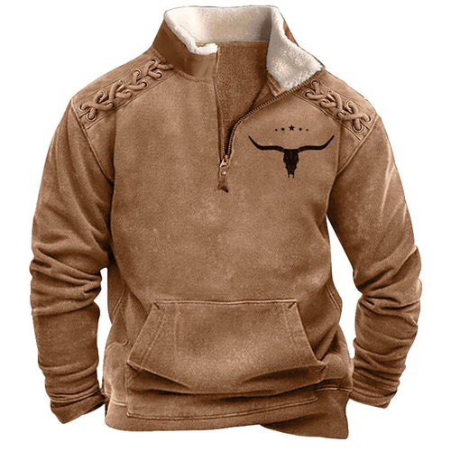 Herren Modischer Hoodie mit Kapuze und maritimem Druck Drune