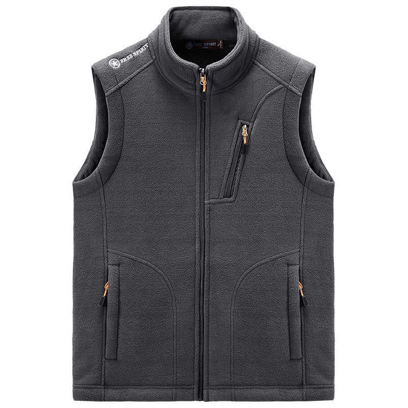 Herren Fleece-Thermoweste mit Organizer-Brusttasche und windhemmender Struktur Drune