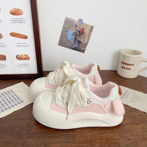 Damen Trendy Sneakers mit süßen Dekorationen und komfortabler Dämpfung Drune