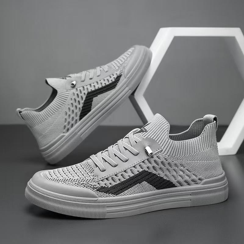 Herren Atmungsaktive Strick-Sneaker mit sockenhaftem Schaft und dämpfender Gummisohle Drune