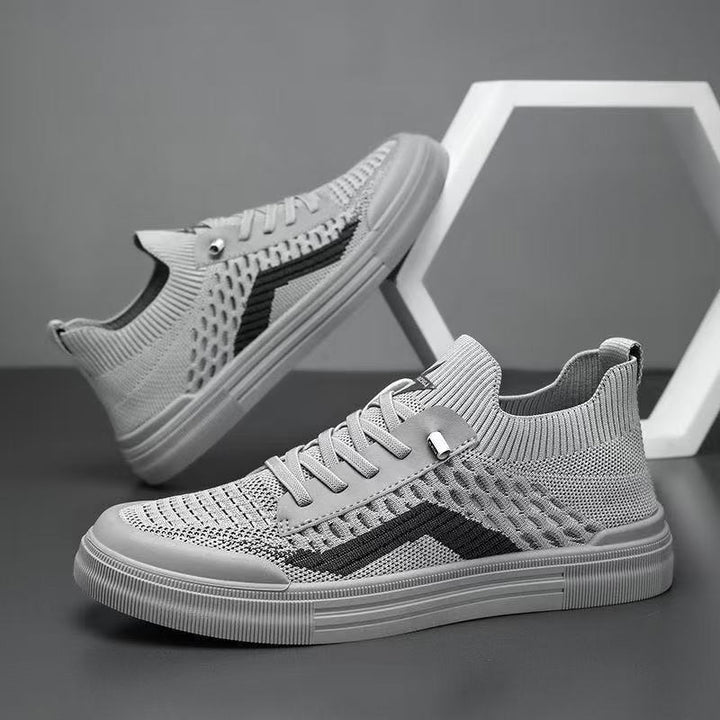 Herren Atmungsaktive Strick-Sneaker mit sockenhaftem Schaft und dämpfender Gummisohle Drune