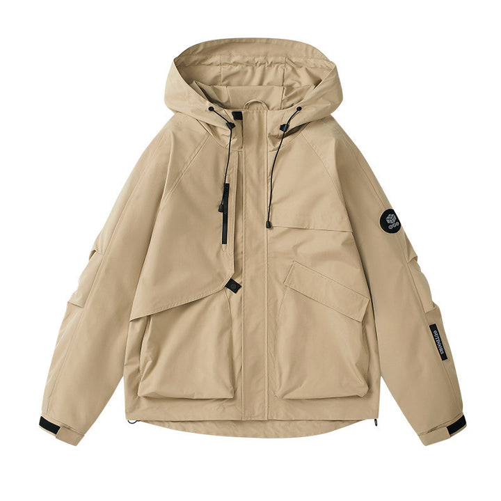 Damen technische Outdoor-Jacke mit atmungsaktiver Membran und verstellbarer Kapuze Drune
