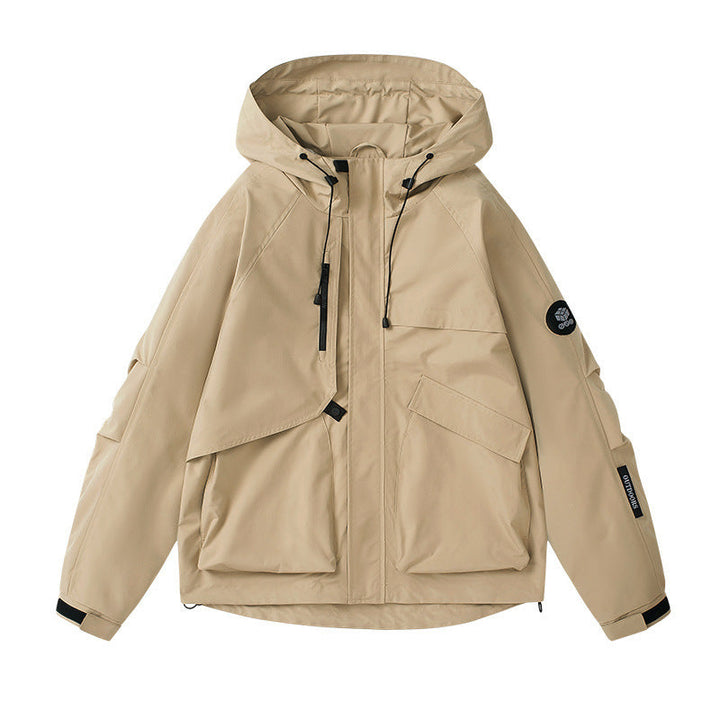 Damen technische Outdoor-Jacke mit atmungsaktiver Membran und verstellbarer Kapuze Drune