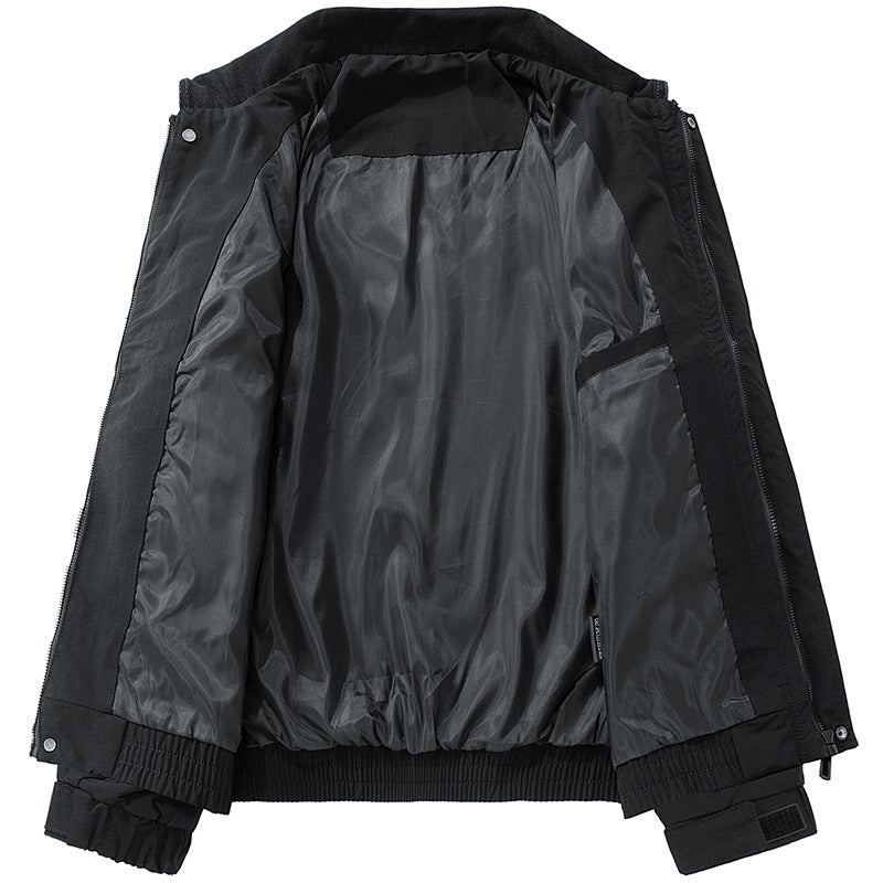 Herren Oversized Utility-Blouson mit Cordkragen, Pattentaschen und elastischem Saum Drune