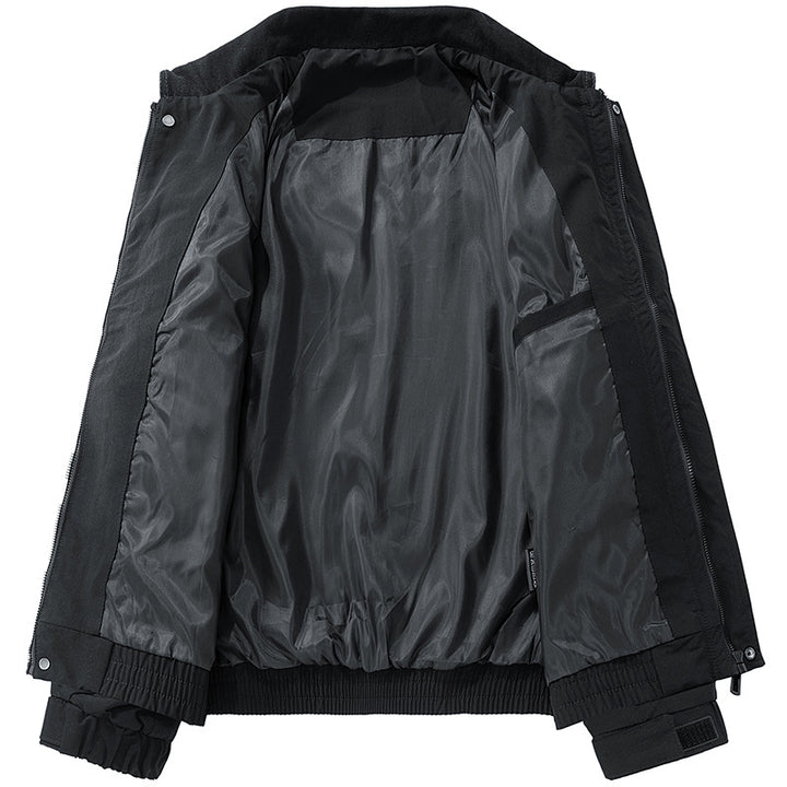 Herren Oversized Utility-Blouson mit Cordkragen, Pattentaschen und elastischem Saum Drune