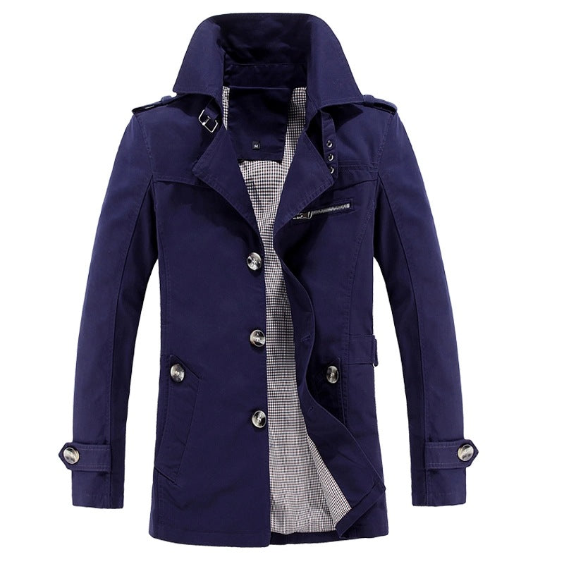Herren Elegante Übergangsjacke mit praktischem Stehkragen Drune