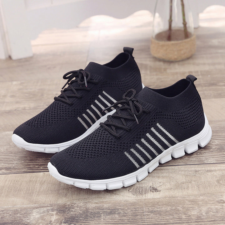 Damen nan gestrickter Performance-Sneaker mit sockenhaftem Schaft und flexibler Profilsohle Drune