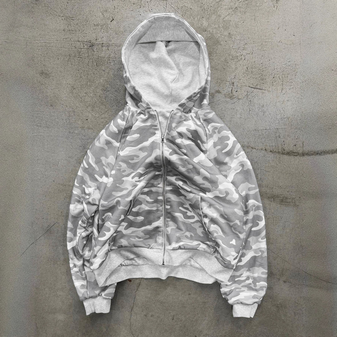 Damen Kapuzenjacke im modernen Camouflage-Design Drune