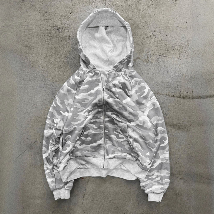 Damen Kapuzenjacke im modernen Camouflage-Design Drune