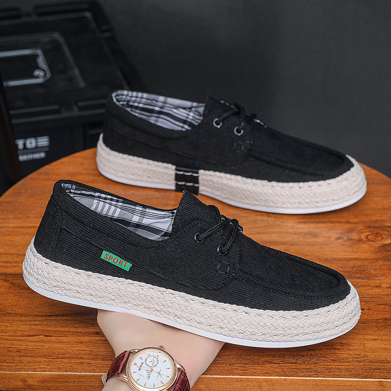 Herren Bequeme Freizeitschuhe mit Schnürung