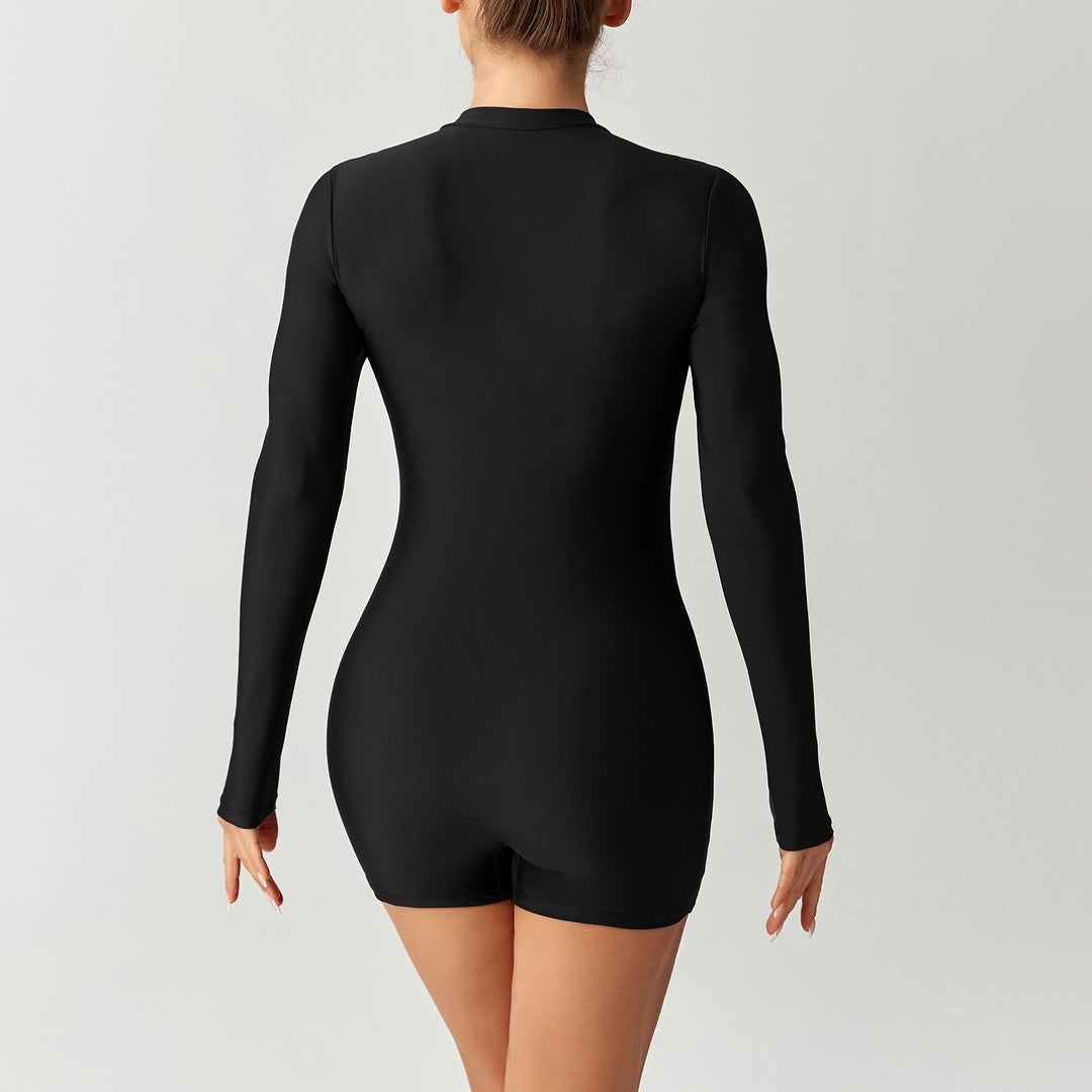 Damen Funktions-Schwimmanzug mit langem Arm und durchgehendem Reißverschluss Drune