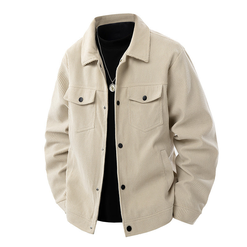 Herren Modische Kordjacke Drune