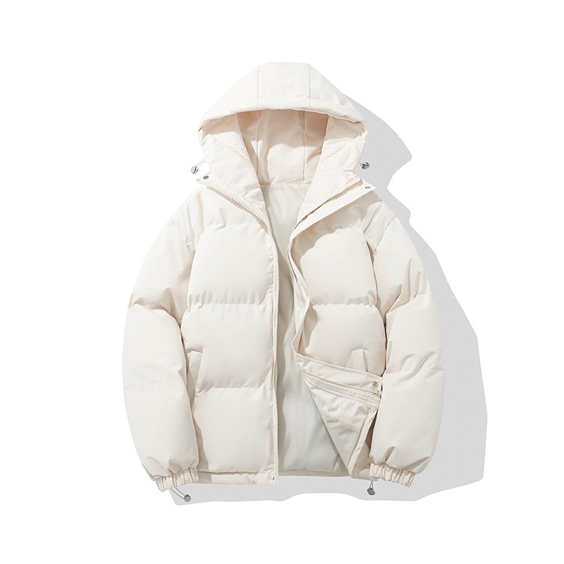 Herren hochisolierte Stepp-Kapuzenjacke mit synthetischer Thermofüllung, winddichter Außenhülle und verstellbarem Kordelzugsaum Drune