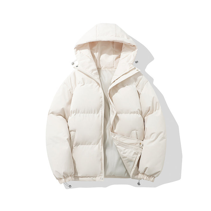 Herren hochisolierte Stepp-Kapuzenjacke mit synthetischer Thermofüllung, winddichter Außenhülle und verstellbarem Kordelzugsaum Drune