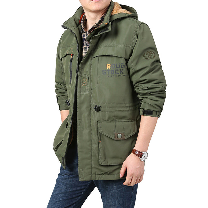 Herren Multifunktionale Outdoorjacke mit mehreren Taschen Drune
