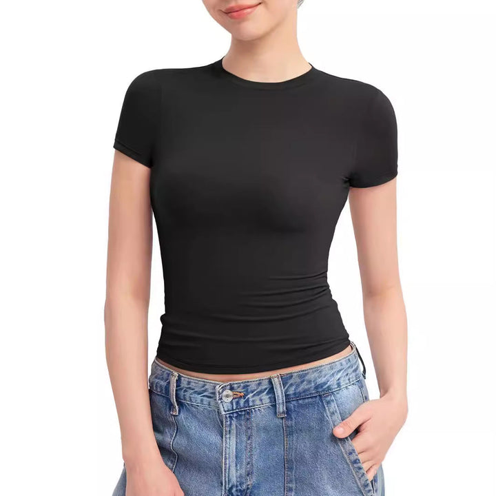 Damen Figurbetontes T-Shirt Drune