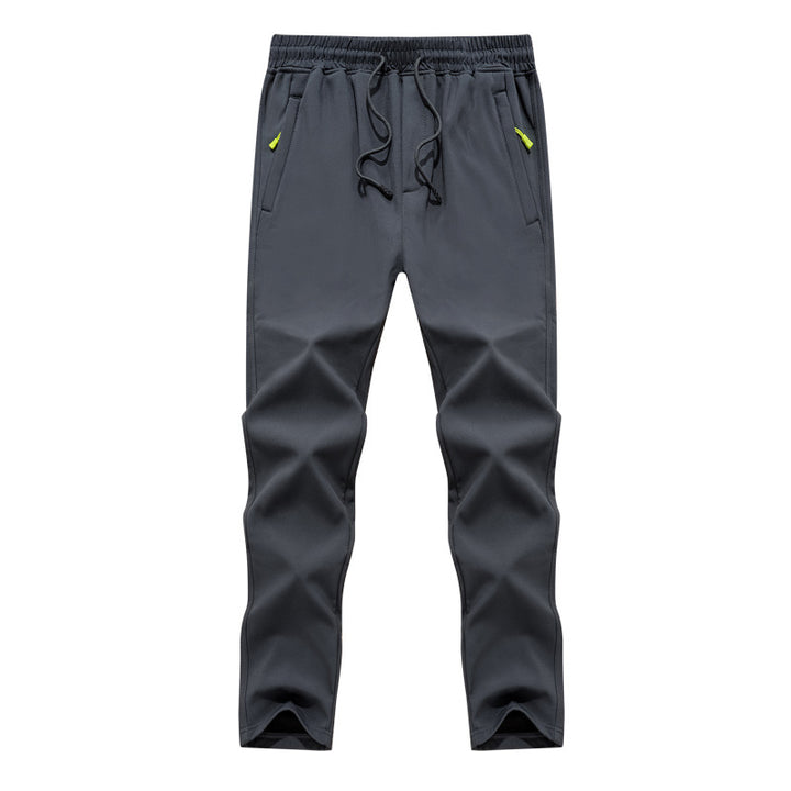 Herren Konisch zulaufende Tech-Jogginghose mit elastischem Bund, Reißverschlusstaschen und atmungsaktivem Funktionsmaterial Drune
