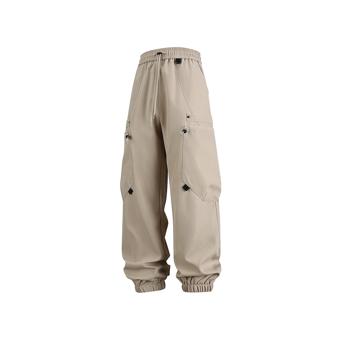 Herren Technische Cargo-Jogginghose mit elastischem Tunnelzugbund und multifunktionalen Klapptaschen Drune