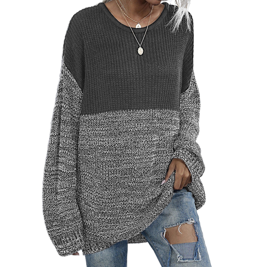 Damen Stilvoller Strickpullover mit luxuriösen Texturen Drune