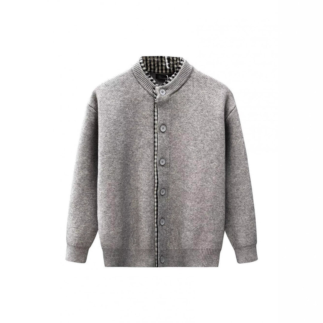 Herren Sweaterjacke mit Stehkragen Drune