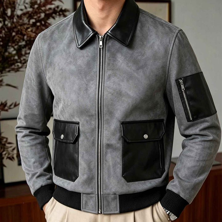 Herren Modische Chic Bomberjacke Drune