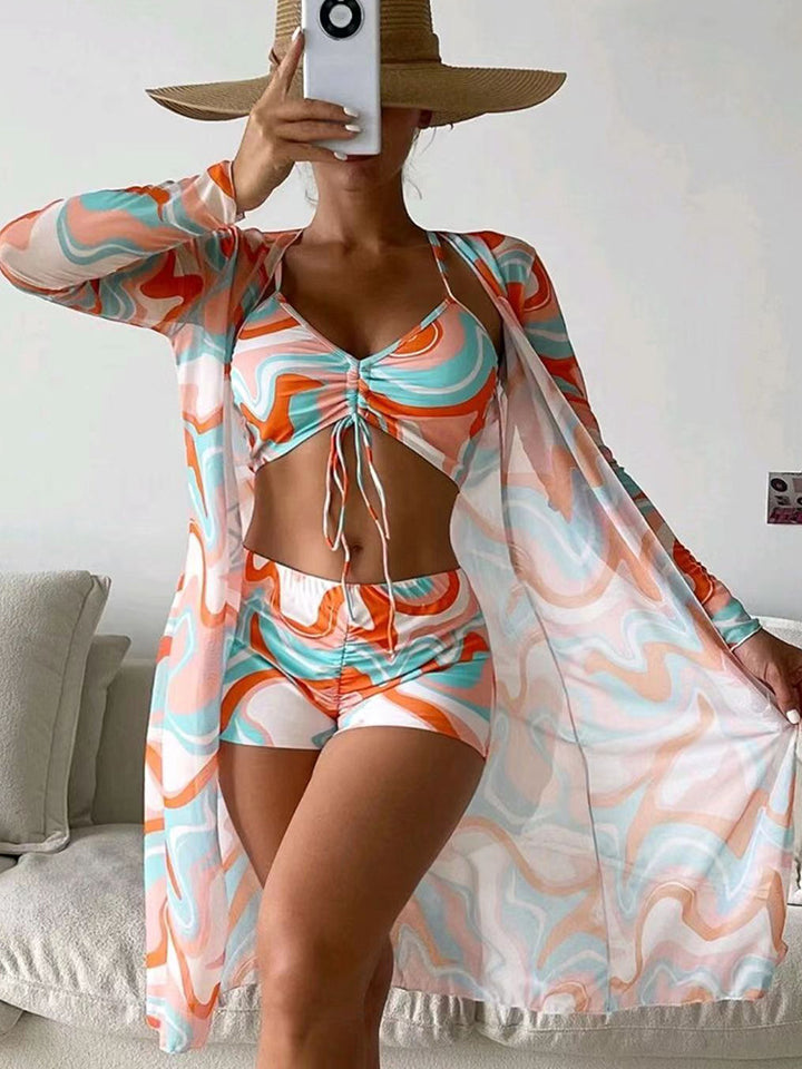 Damen Strandsetter-Set mit modischem Wickeldesign Drune